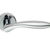 Serozzetta Shark Lever on Rose – Polished Chrome (sold in pairs)