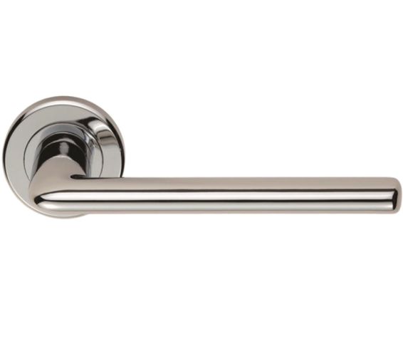 Serozzetta Manon Door Handles On Round Rose – Polished Chrome