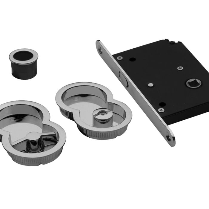 Manital Otto Sliding Door Set (With WC Turn, Flush Pull & Lock), Various Finishes