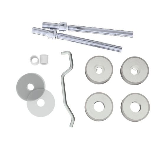 Eurospec Back To Back Fixing Kits, For 19mm Dia Bar, Polished Or Satin Finish
