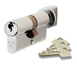 Eurospec MP5 Euro Profile British Standard 5 Pin Cylinder & Turn, (Various Sizes) Polished Chrome
