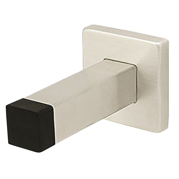 Steelworx Square Skirting Wall Door Stop With Rubber Buffer – Grade 304 Satin Stainless Steel