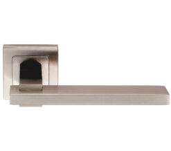 Eurospec Tange Flat Stainless Steel Door Handles - Satin Stainless Steel  (sold in pairs)