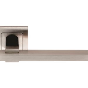 Eurospec Tange Flat Stainless Steel Door Handles – Satin Stainless Steel  (sold in pairs)