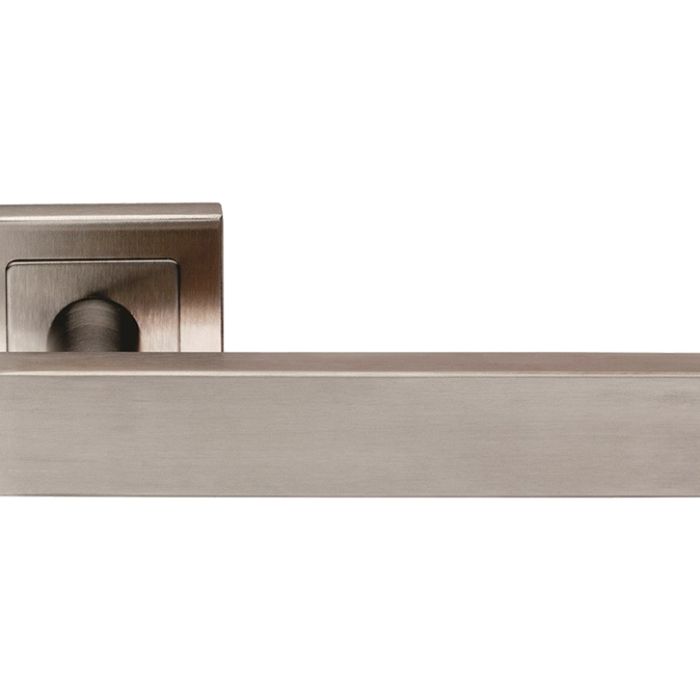 Eurospec Carla Rectangular Stainless Steel Door Handles – Satin Stainless Steel  (sold in pairs)