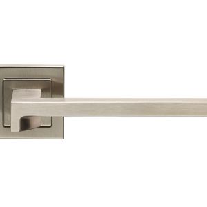 Eurospec Madison Door Handles On Square Rose – Grade 304 Satin Stainless Steel