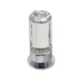Crystal Cabinet Knob (18mm x 35mm), Polished Chrome With Swarovski Crystal