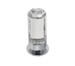 Crystal Cabinet Knob (18mm x 35mm), Polished Chrome With Swarovski Crystal
