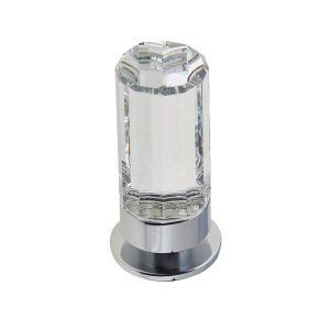 Crystal Cabinet Knob (18mm x 35mm), Polished Chrome With Swarovski Crystal
