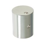 Crystal Cylindrical Mortice Door Knob, Satin Chrome With Swarovski Crystal