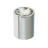 Crystal Cylindrical Mortice Door Knob, Polished Chrome With Swarovski Crystal