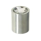 Crystal Cylindrical Mortice Door Knob, Satin Chrome With Swarovski Crystal