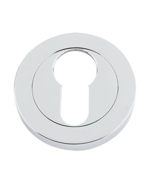 Euro Profile Escutcheons, Polished Chrome