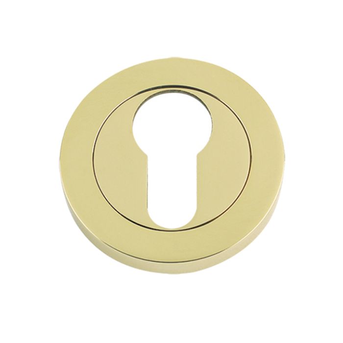 Euro Profile Escutcheons, PVD Stainless Brass