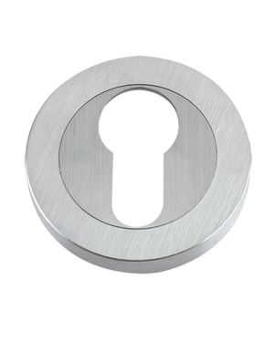 Euro Profile Escutcheons, Satin Chrome