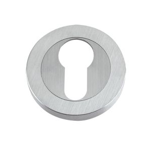 Euro Profile Escutcheons, Satin Chrome