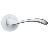 Savona Satin Chrome Door Handles (sold in pairs)