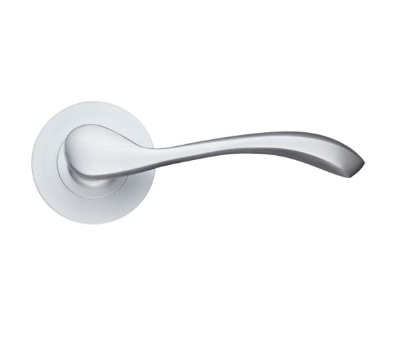 Savona Satin Chrome Door Handles (sold in pairs)