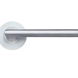 Virottia Satin Chrome Door Handles (sold in pairs)