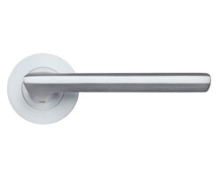 Virottia Satin Chrome Door Handles (sold in pairs)