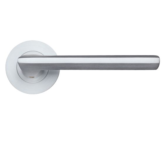 Virottia Satin Chrome Door Handles (sold in pairs)
