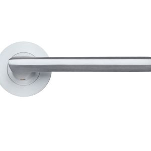 Virottia Satin Chrome Door Handles (sold in pairs)
