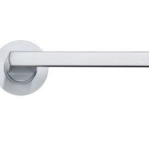 Acerra Satin Chrome Door Handles (sold in pairs)