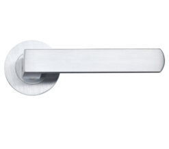 Pesaro Satin Chrome Door Handles (sold in pairs)