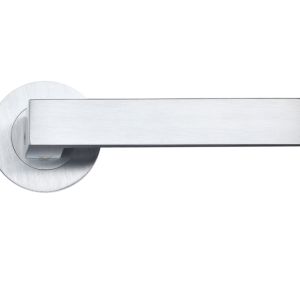 Pesaro Satin Chrome Door Handles (sold in pairs)