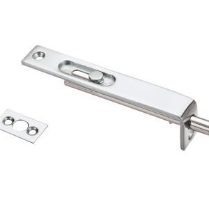 Sunk Slide Flush Bolt (17mm x 100mm), Polished Chrome