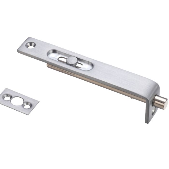 Sunk Slide Flush Bolt (17mm x 100mm), Satin Chrome
