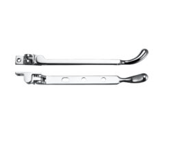 Bulb End Casement Stay (8", 10" OR 12"), Polished Chrome