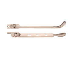 Bulb End Casement Stay (8", 10" OR 12"), PVD Stainless Satin Nickel
