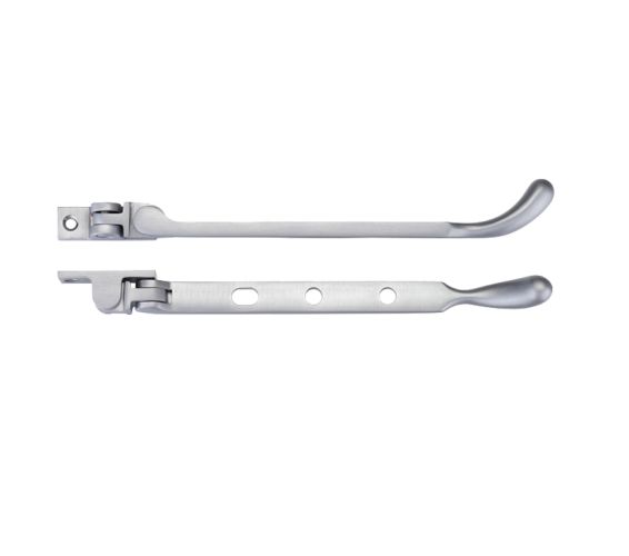 Bulb End Casement Stay (8″, 10″ OR 12″), Satin Chrome