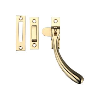 Standard Casement Fastener, Polished Brass