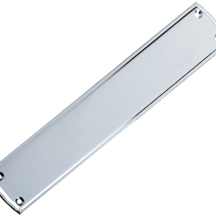 Stepped Finger Plate (382mm x 65mm), Polished Chrome