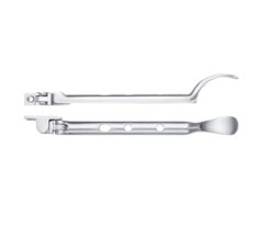 Spoon End Casement Stay (8", 10" OR 12"), Satin Chrome