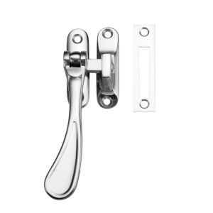 Spoon End Casement Fastener, Polished Chrome