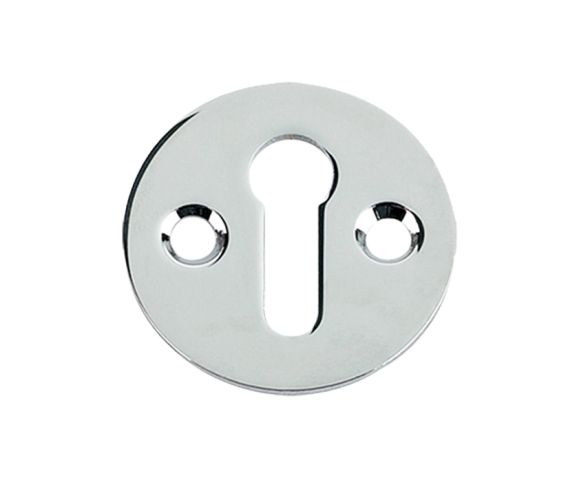 Standard Profile Victorian Escutcheon, Polished Chrome
