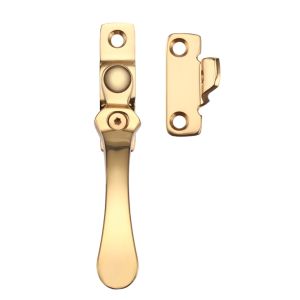 Wedge Type Locking Casement Fastener, Polished Brass