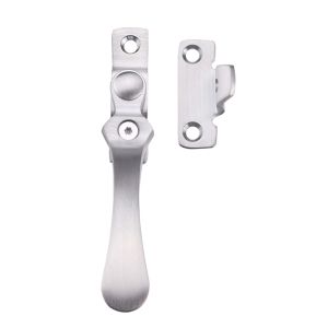 Wedge Type Locking Casement Fastener, Satin Chrome