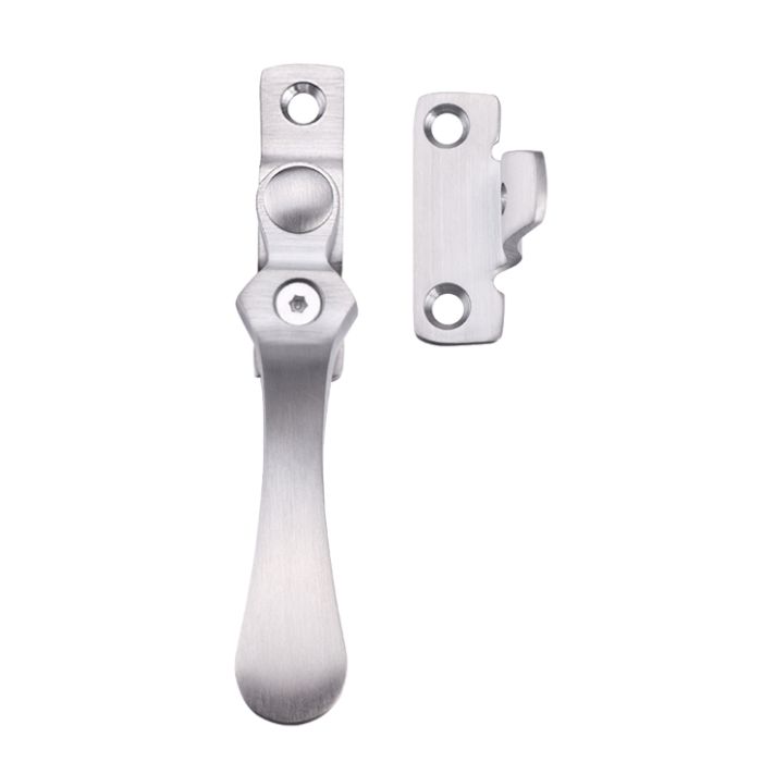Wedge Type Locking Casement Fastener, Satin Chrome