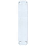 Cast Brass Art Nouveau Finger Plate (370mm x 64mm), Polished Chrome