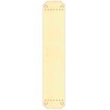 Cast Brass Art Nouveau Finger Plate (370mm x 64mm), Polished Brass