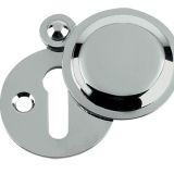 Standard Profile Covered Escutcheon, Polished Chrome