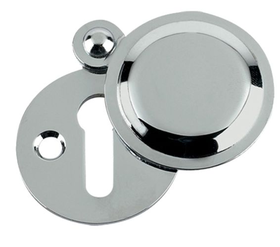Standard Profile Covered Escutcheon, Polished Chrome