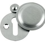 Standard Profile Covered Escutcheon, Satin Chrome