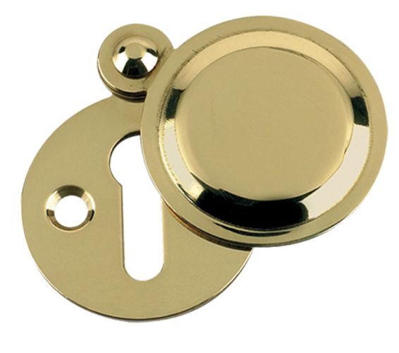 Standard Profile Covered Escutcheon, Polished Brass