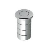 Dust Excluding Socket For Flush Bolts (Concrete), Polished Chrome