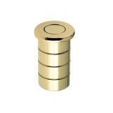 Dust Excluding Socket For Flush Bolts (Concrete), Polished Brass